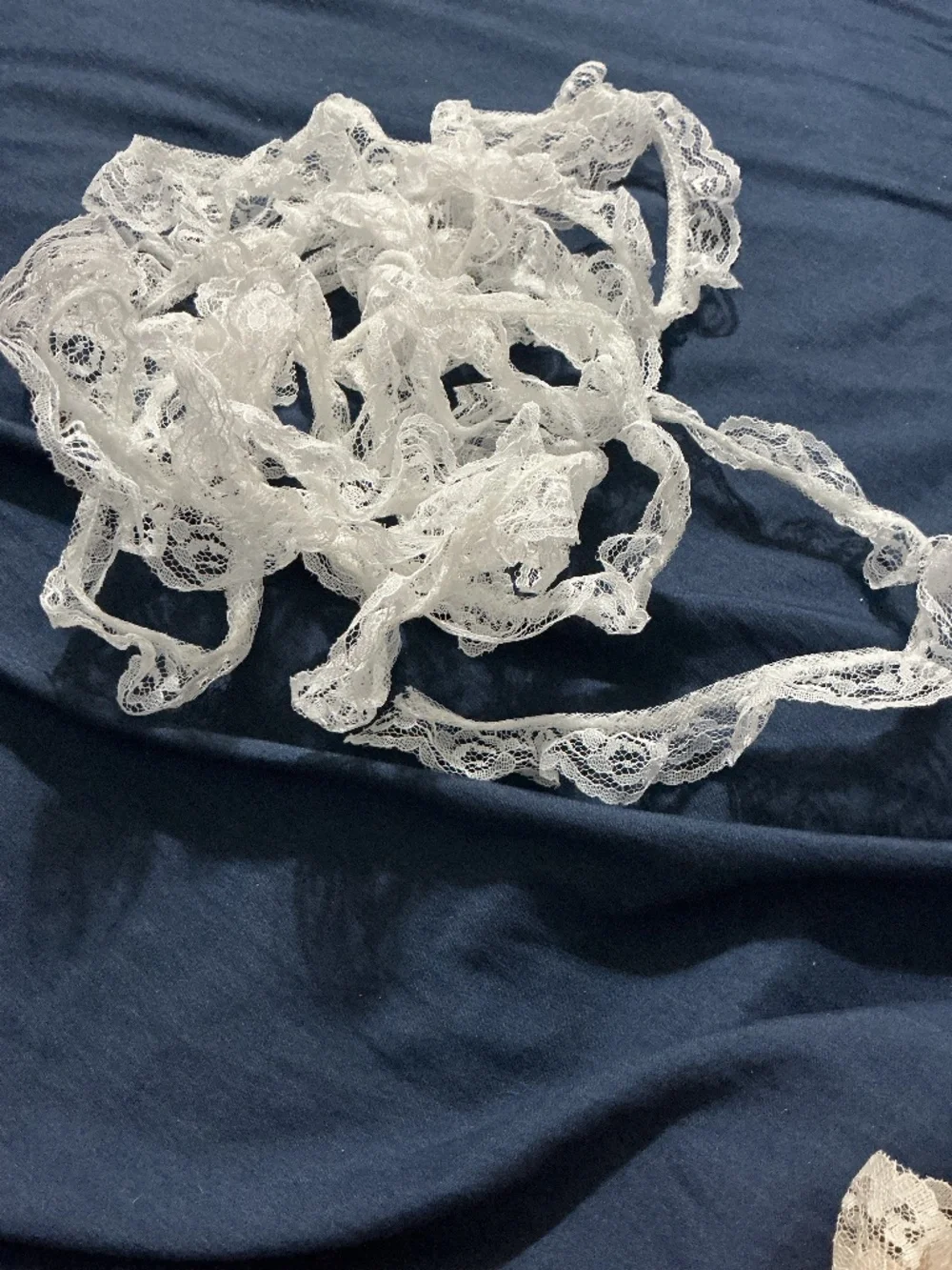 Vintage Lace Trim Lot Trim Ruffled Scrapbooking Memory Books Sewing Craft Supply